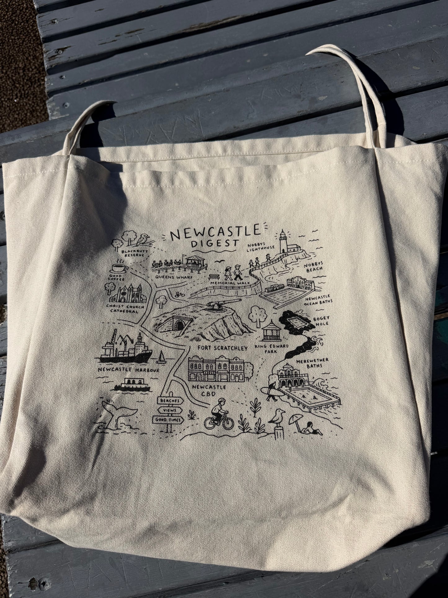 Newcastle Digest Market Tote Bag